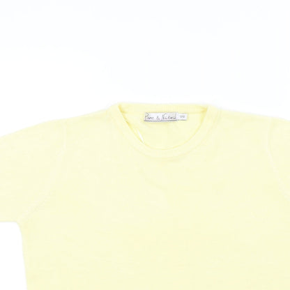 Pure & Natural Womens Yellow   Pullover Jumper Size 10