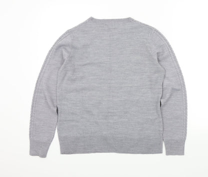 Papaya Womens Grey   Henley Jumper Size 10