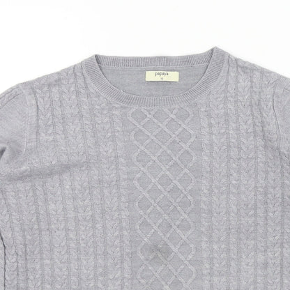 Papaya Womens Grey   Henley Jumper Size 10