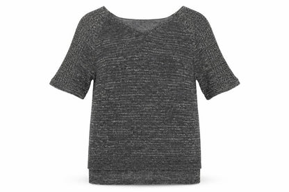 Womens UK Size S Per Una Grey Basic T-Shirt
