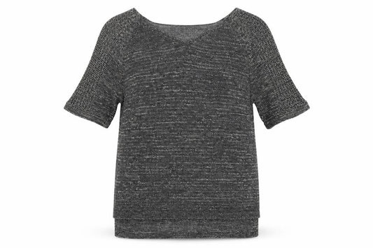 Womens UK Size S Per Una Grey Basic T-Shirt