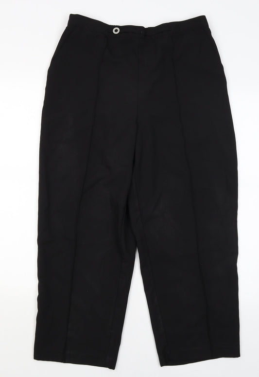 Womens UK Size 16 Ellie Louise Regular Fit  Black Trousers
