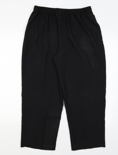 Womens UK Size 16 Ellie Louise Regular Fit  Black Trousers