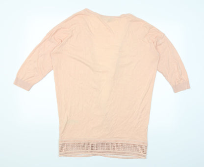Dorothy Perkins Womens Pink   Wrap Jumper Size 16