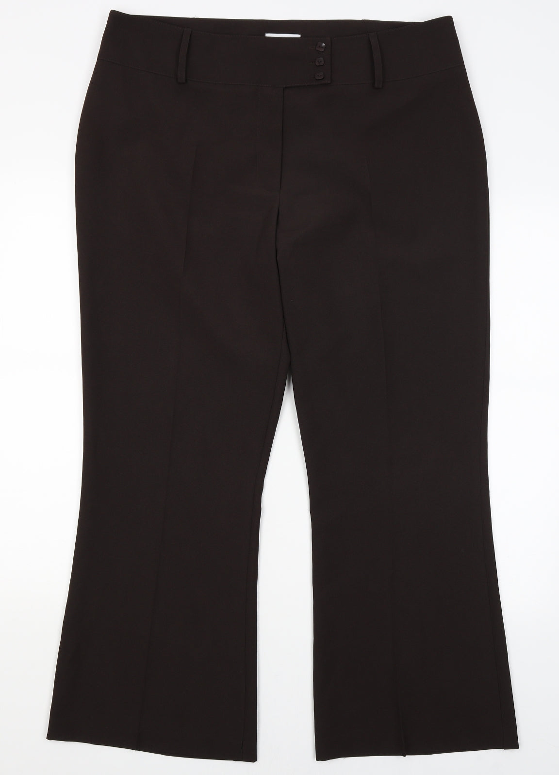 Matalan Womens Brown   Dress Pants Trousers Size 16 L28.5 in