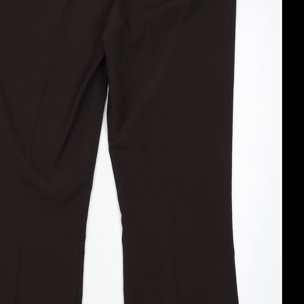 Matalan Womens Brown   Dress Pants Trousers Size 16 L28.5 in