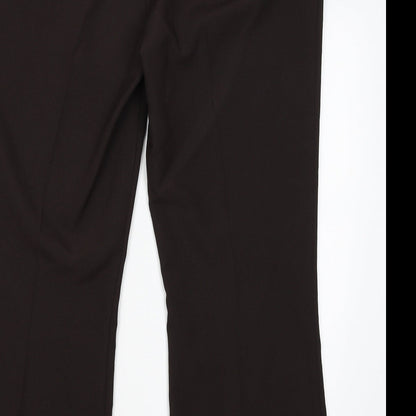 Matalan Womens Brown   Dress Pants Trousers Size 16 L28.5 in