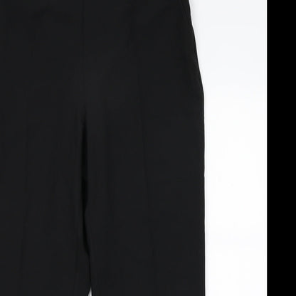 Womens UK Size 14 BHS Regular Fit Dress Pants Black Trousers