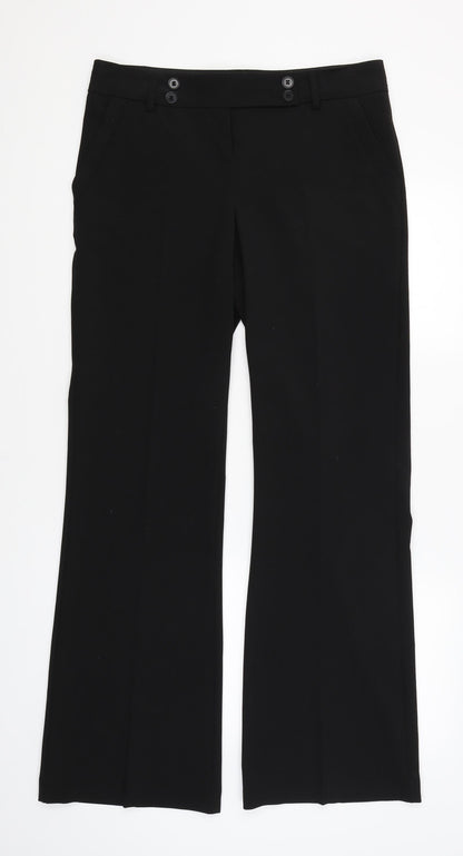 George Womens Black   Dress Pants Trousers Size 12 L32 in