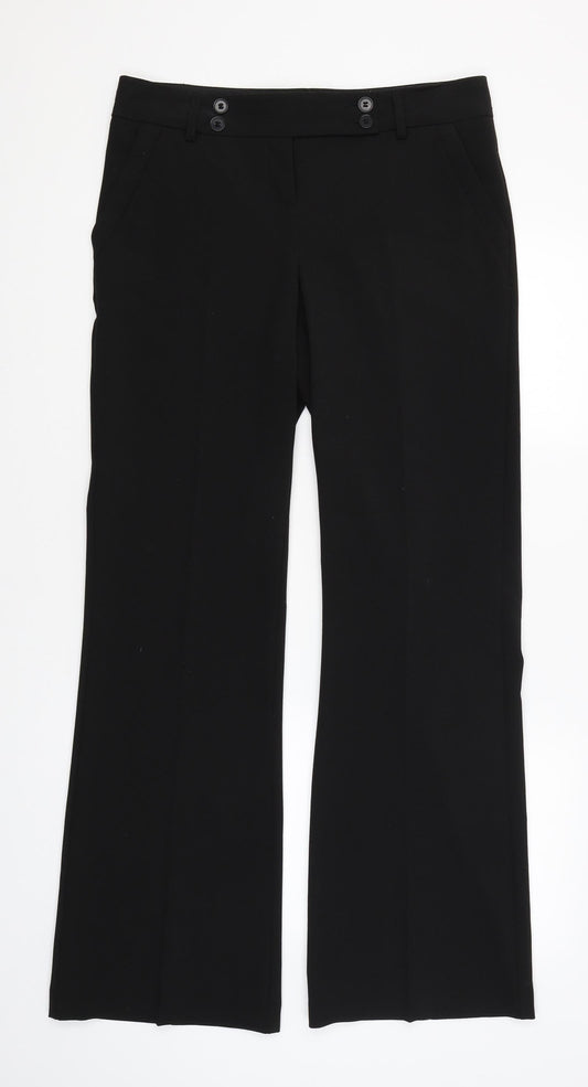 George Womens Black   Dress Pants Trousers Size 12 L32 in