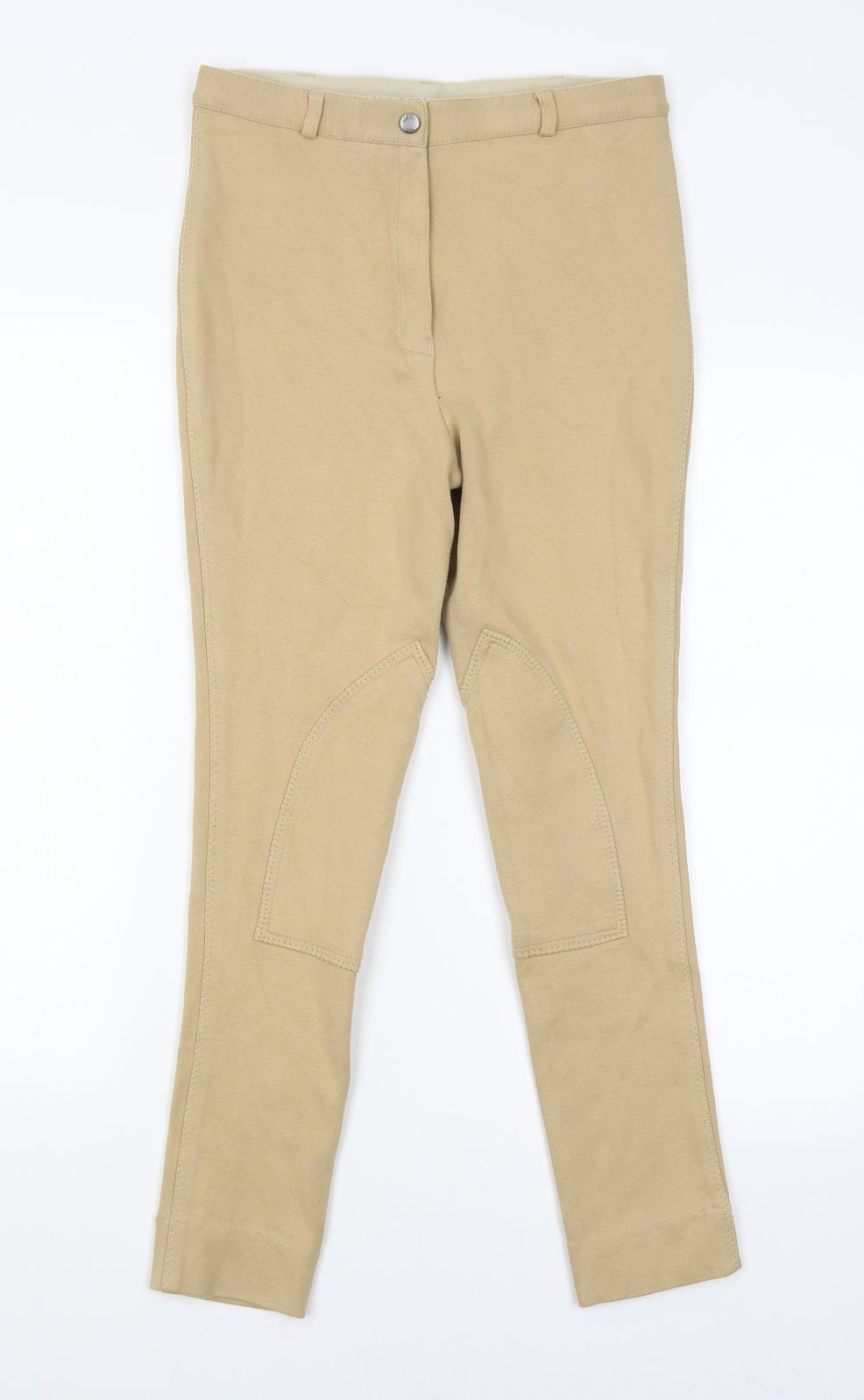 Womens UK Size 8 Harry Hall Regular Fit  Beige Trousers