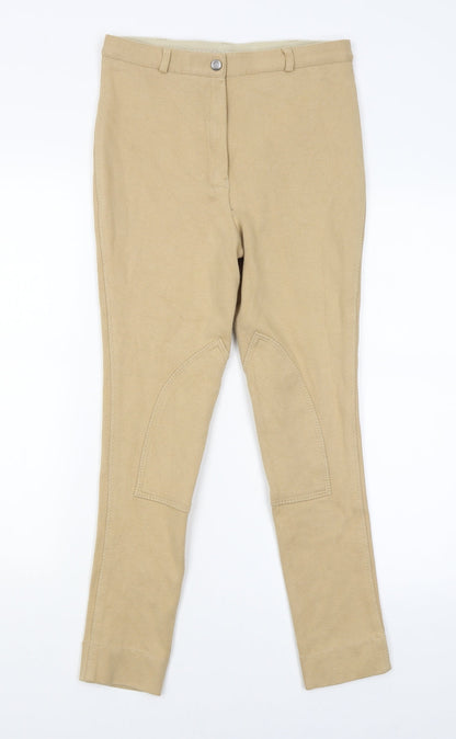 Womens UK Size 8 Harry Hall Regular Fit  Beige Trousers