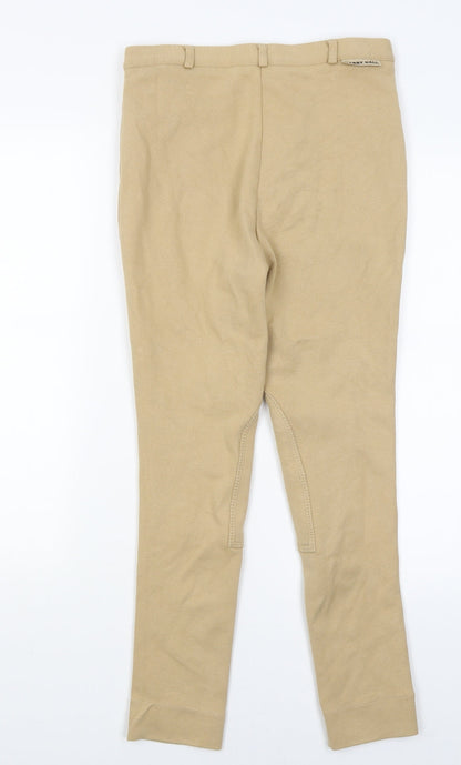 Womens UK Size 8 Harry Hall Regular Fit  Beige Trousers