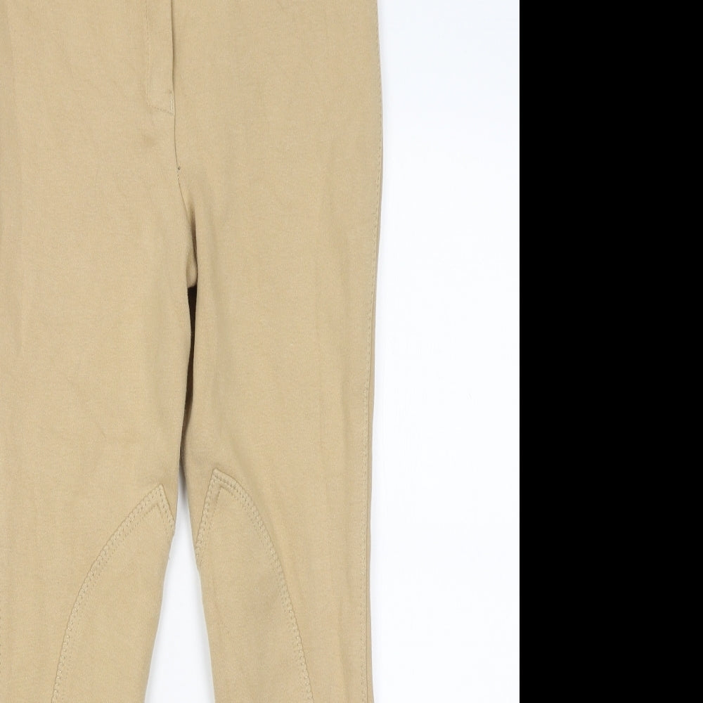 Womens UK Size 8 Harry Hall Regular Fit  Beige Trousers
