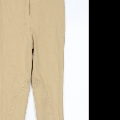 Womens UK Size 8 Harry Hall Regular Fit  Beige Trousers