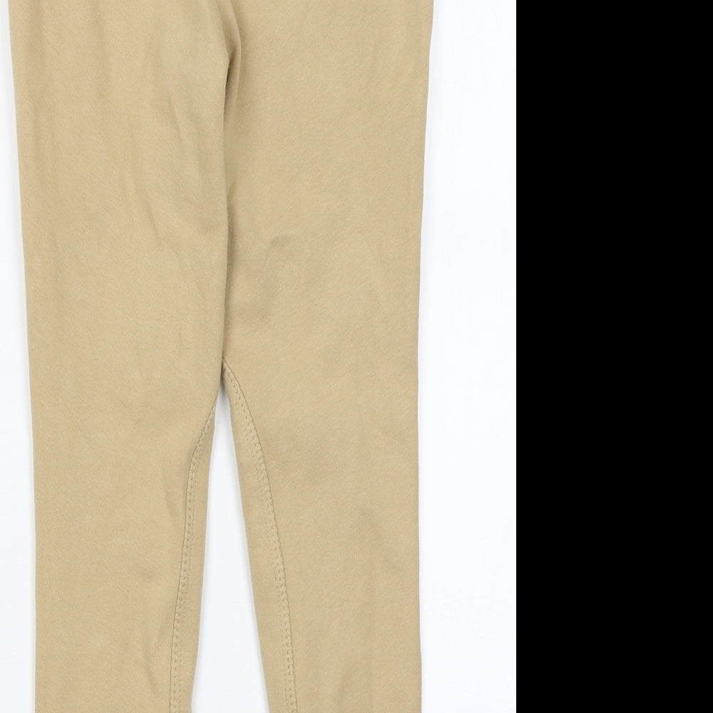 Womens UK Size 8 Harry Hall Regular Fit  Beige Trousers