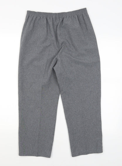Bonmarche Womens Grey   Cropped Trousers Size 10 L22.5 in