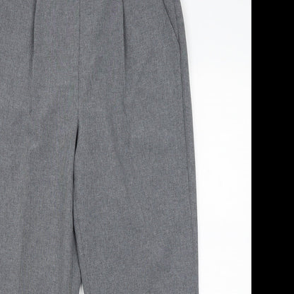Bonmarche Womens Grey   Cropped Trousers Size 10 L22.5 in