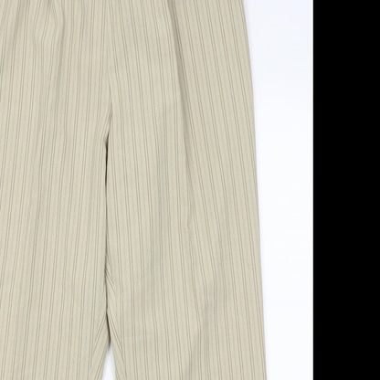 Classics Womens Beige Striped  Trousers  Size 20 L29 in