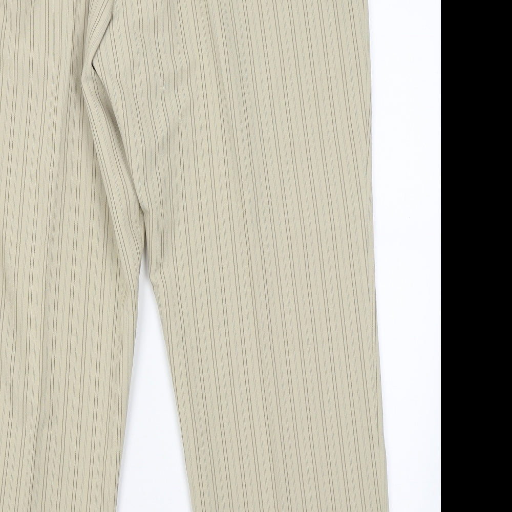 Classics Womens Beige Striped  Trousers  Size 20 L29 in