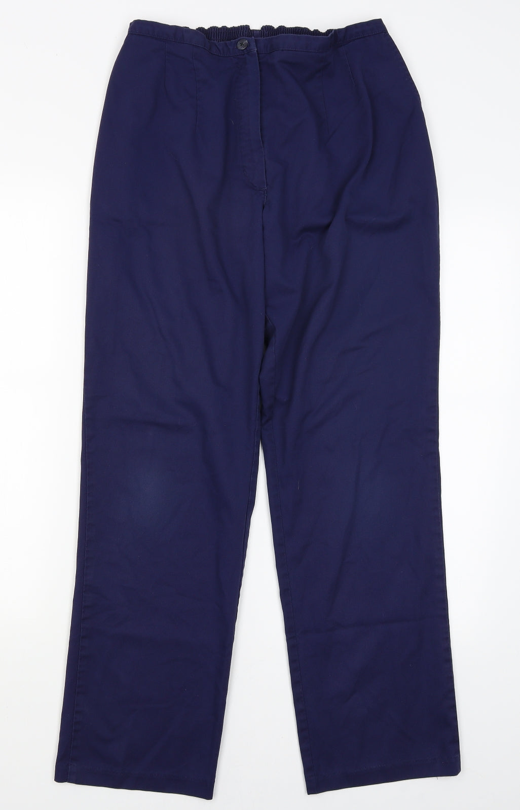 Womens UK Size 12 Preworn Regular Fit  Blue Trousers