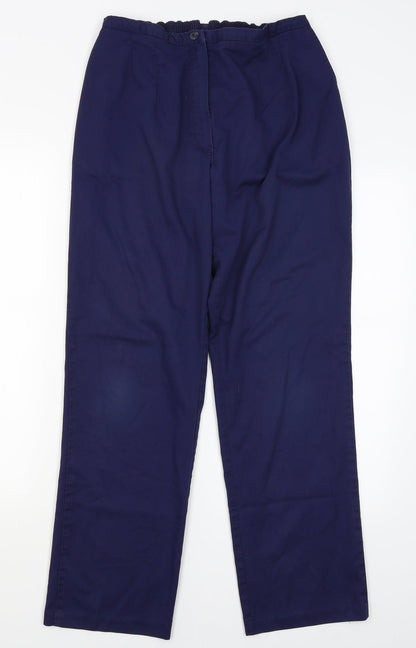 Womens UK Size 12 Preworn Regular Fit  Blue Trousers