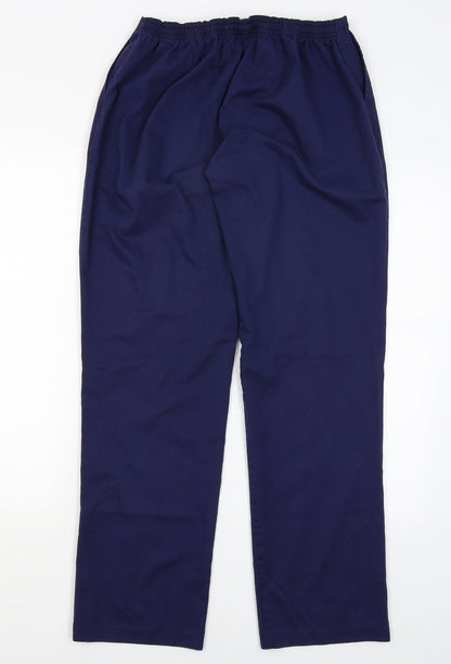 Womens UK Size 12 Preworn Regular Fit  Blue Trousers