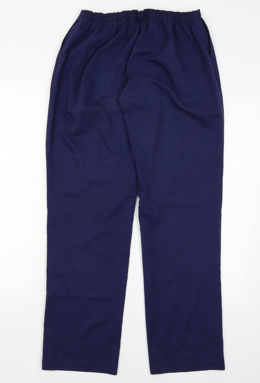 Womens UK Size 12 Preworn Regular Fit  Blue Trousers