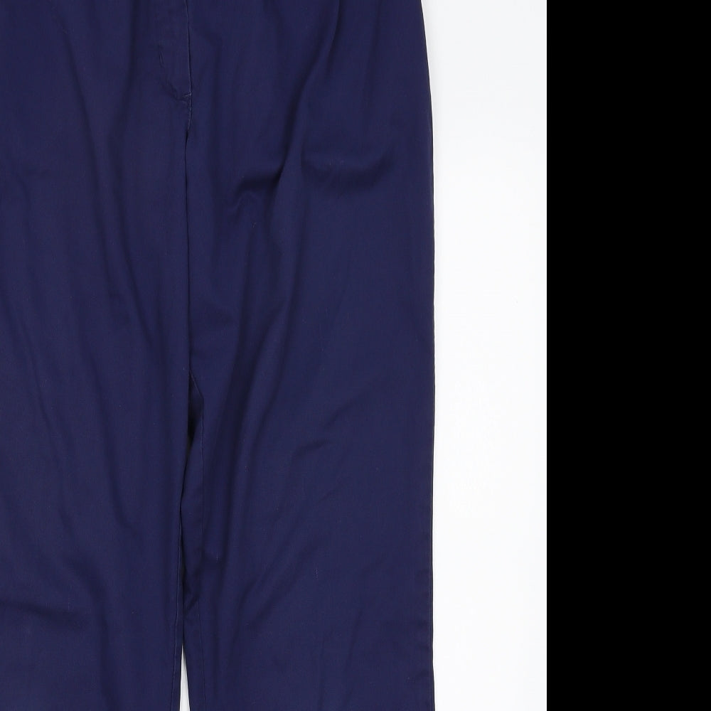Womens UK Size 12 Preworn Regular Fit  Blue Trousers