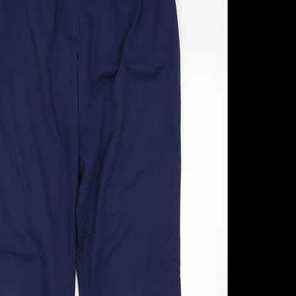 Womens UK Size 12 Preworn Regular Fit  Blue Trousers