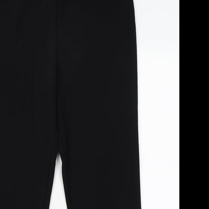 Womens UK Size 16 Xe Regular Fit Capri Black Trousers