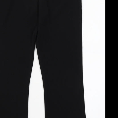 Womens UK Size 16 Xe Regular Fit Capri Black Trousers