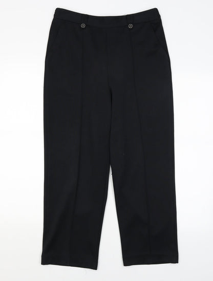 Womens UK Size 10 BM Regular Fit Dress Pants Blue Trousers