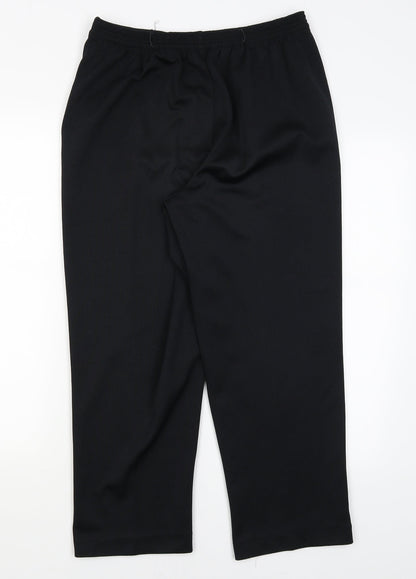 Womens UK Size 10 BM Regular Fit Dress Pants Blue Trousers