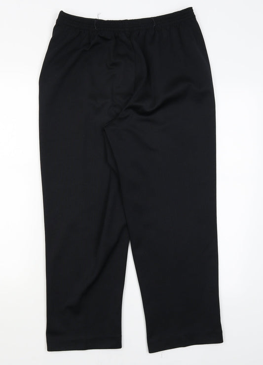 Womens UK Size 10 BM Regular Fit Dress Pants Blue Trousers