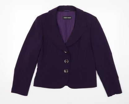 Gerry Weber Womens Purple   Jacket Blazer Size 14