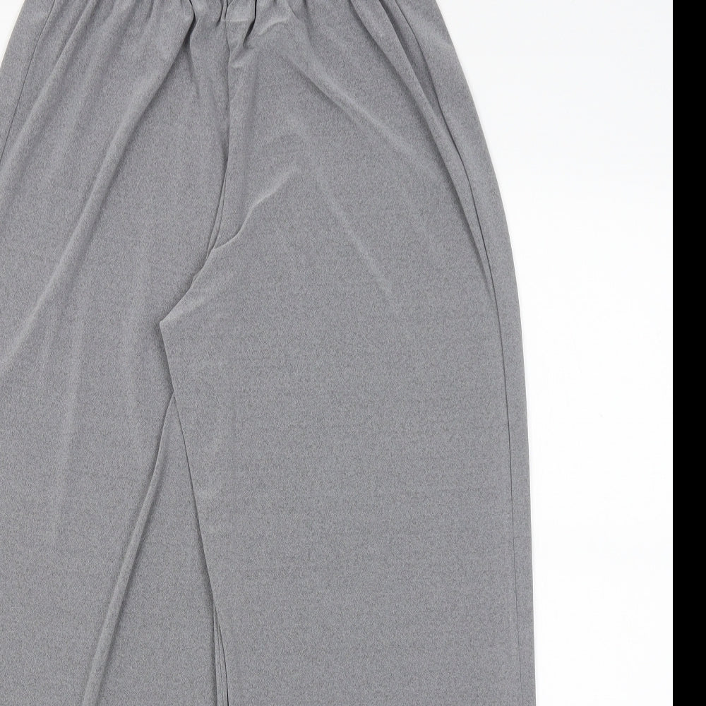Womens UK Size XS Saloos Regular Fit Cropped Grey Trousers