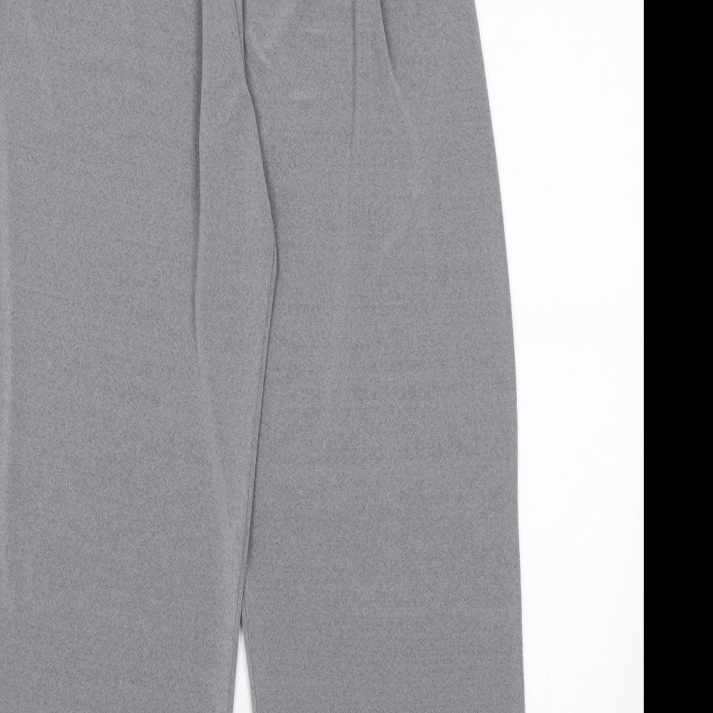 Womens UK Size XS Saloos Regular Fit Cropped Grey Trousers