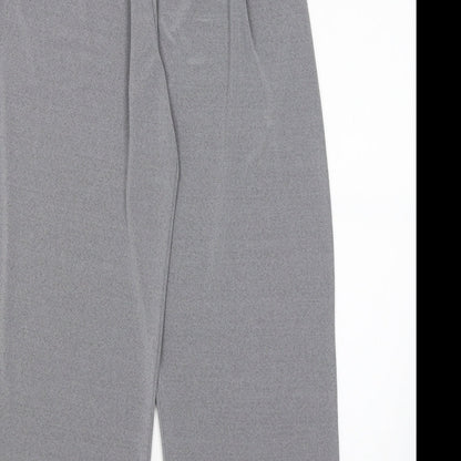 Womens UK Size XS Saloos Regular Fit Cropped Grey Trousers