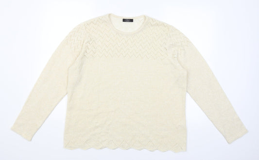 BM Womens Gold   Pullover Jumper Size L