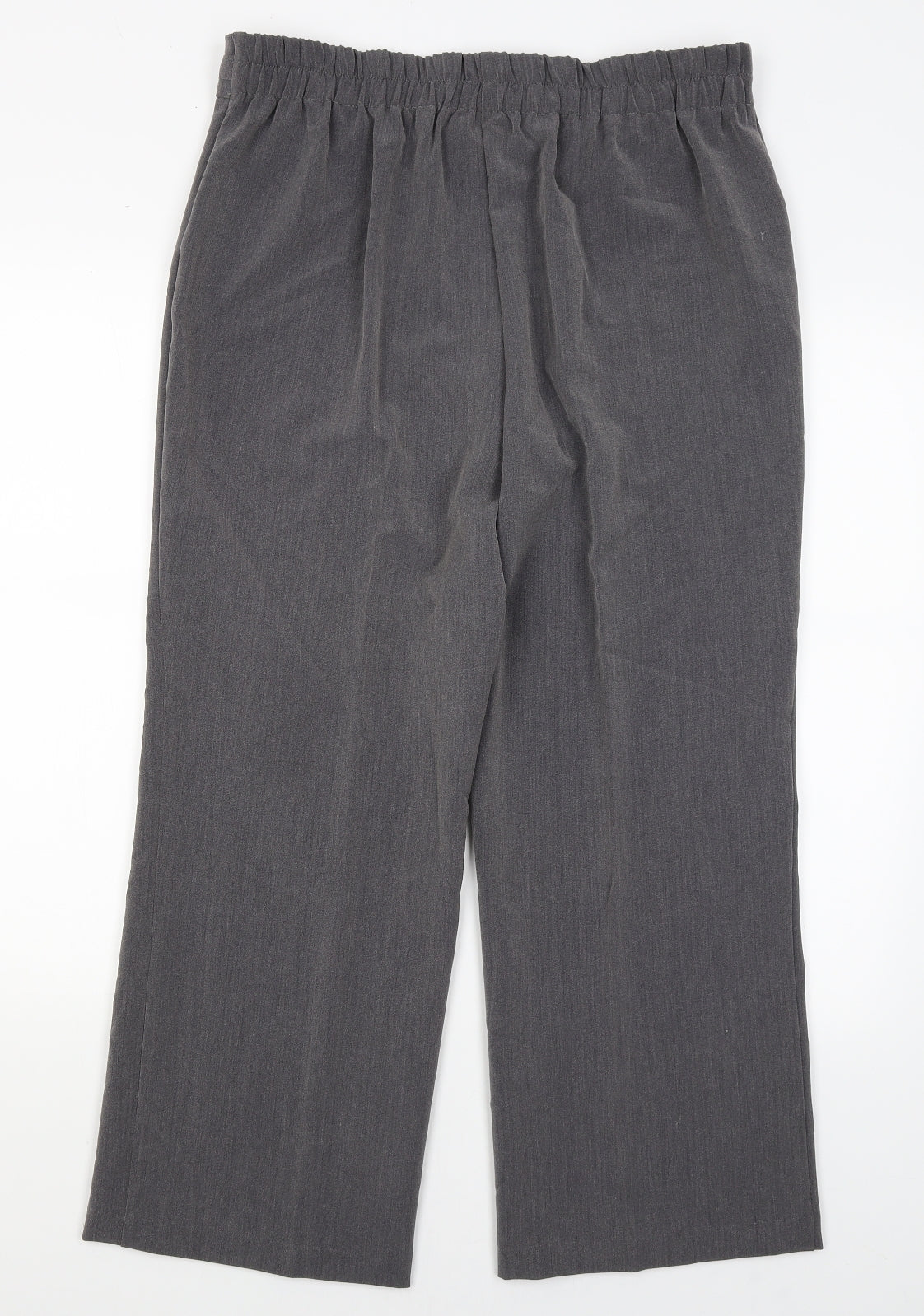 Womens UK Size 16 Preworn Regular Fit Dress Pants Grey Trousers