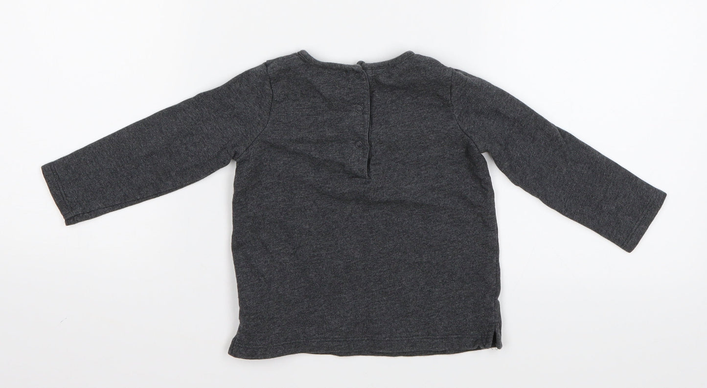 NEXT Baby Grey   Basic Blouse Size 9-12 Months
