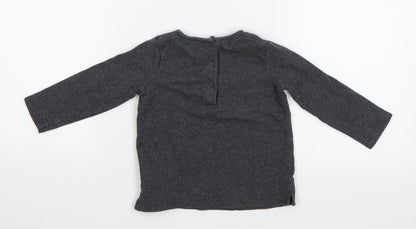 NEXT Baby Grey   Basic Blouse Size 9-12 Months