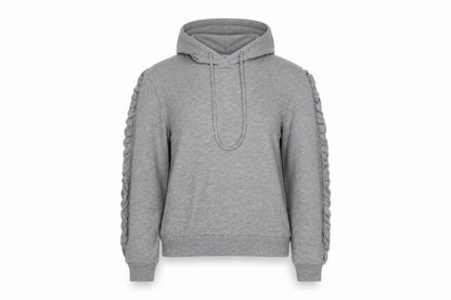 Select Womens Grey   Pullover Hoodie Size S  - Cropped