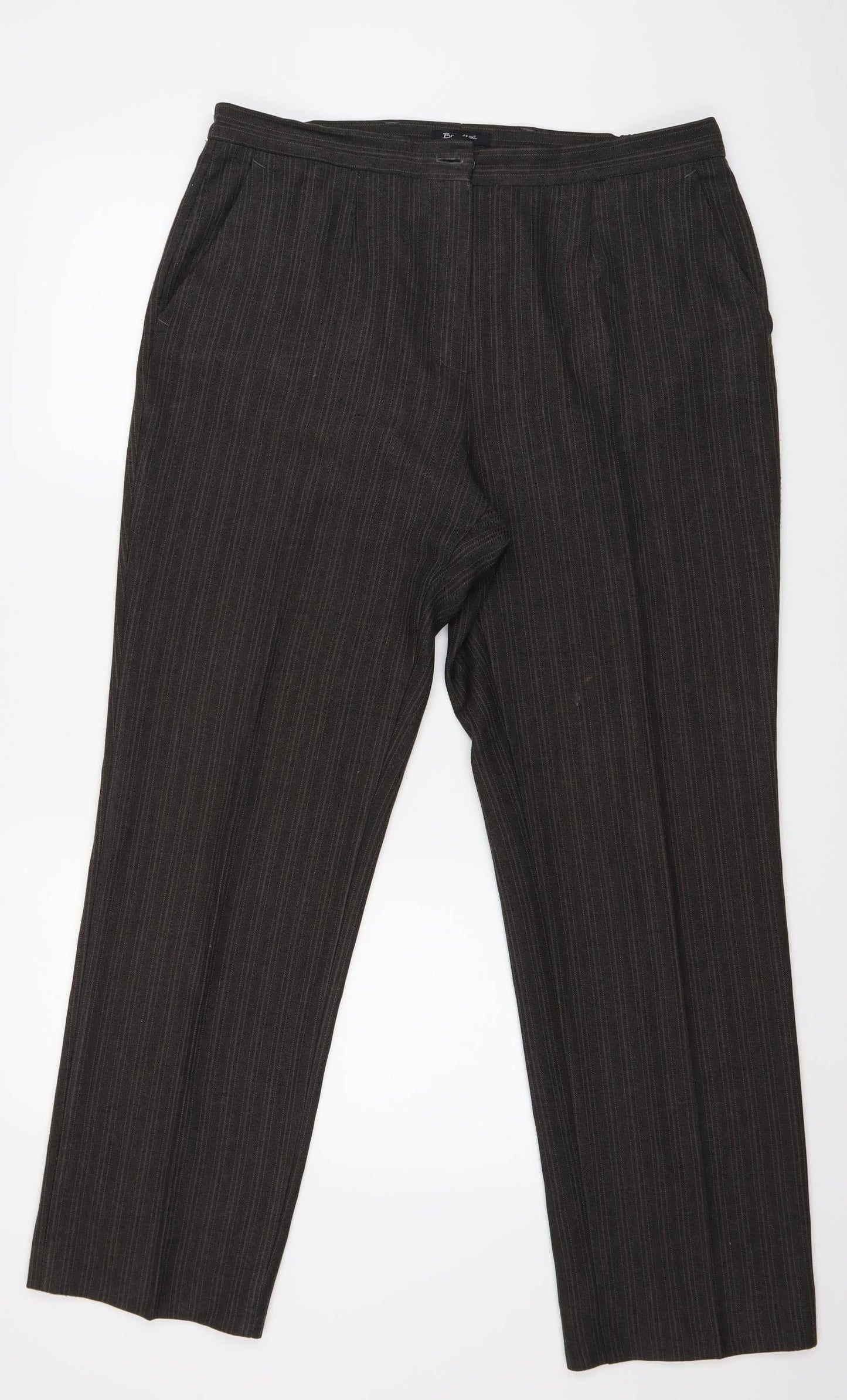 Womens UK Size 18 brandtex Regular Fit  Brown Trousers