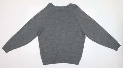 leonard hudson Mens Grey   Pullover Jumper Size L