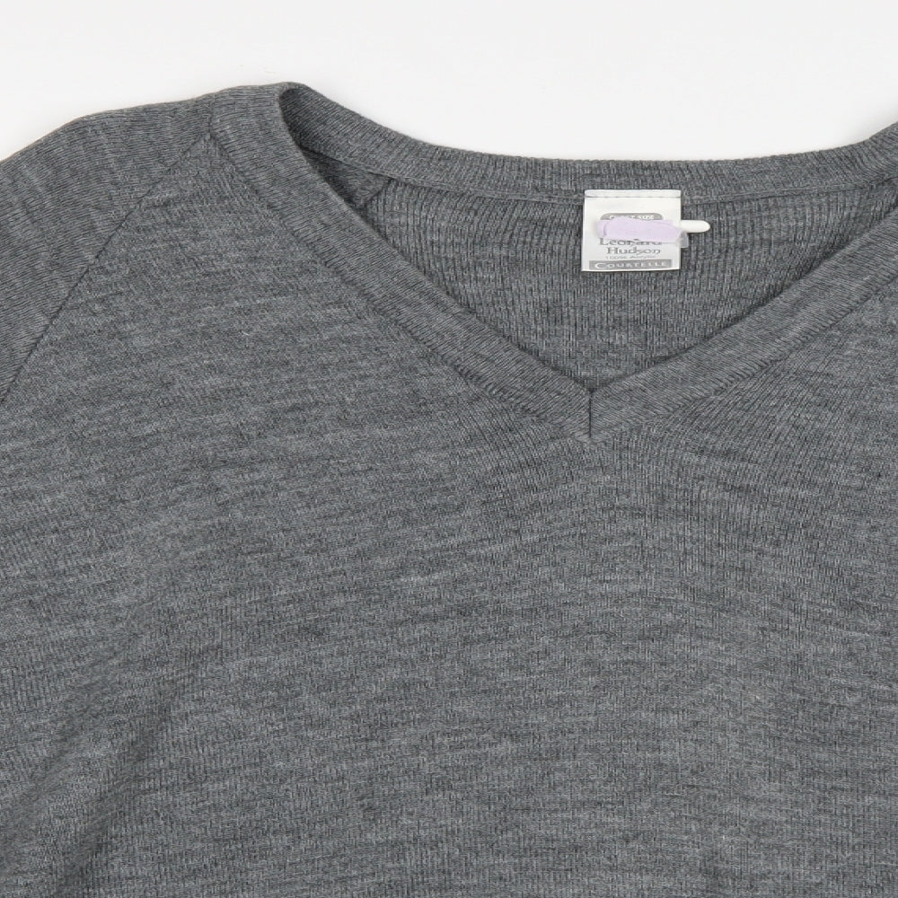 leonard hudson Mens Grey   Pullover Jumper Size L