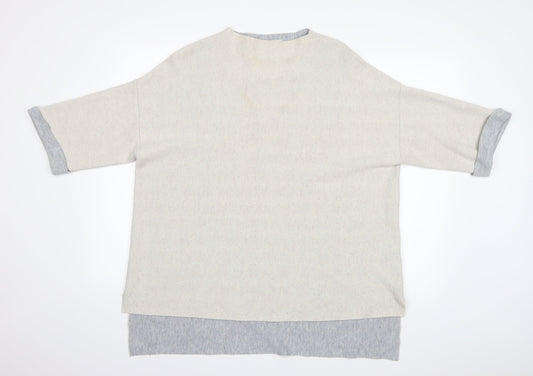 nine Womens Ivory   Pullover Jumper Size M