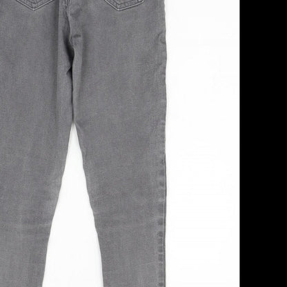 M&S Womens Grey  Denim Skinny Jeans Size 10 L26 in