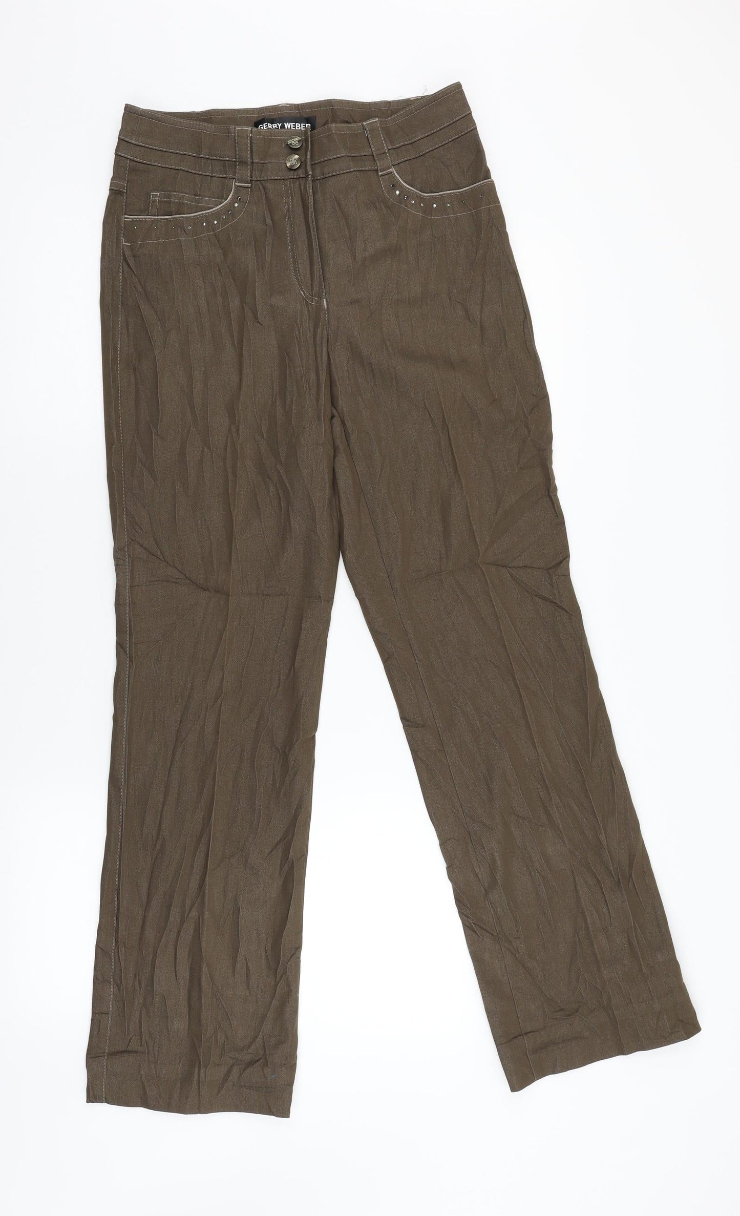 Gerry Weber Womens Brown   Trousers  Size 36 L30 in